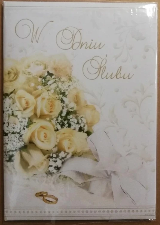 Książeczka brokat A5 Ślub 013