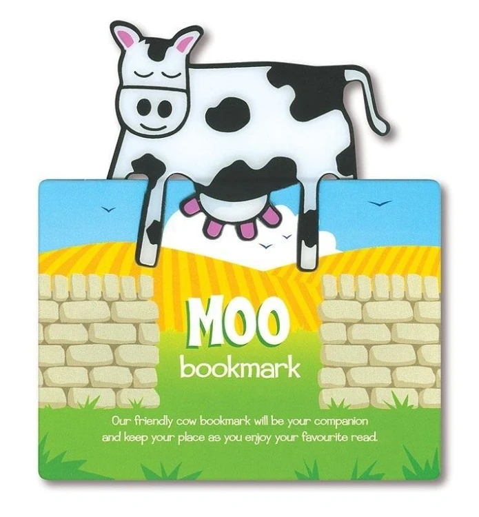 Zwierzęca zakładka do książki - Moo - Krowa, IF