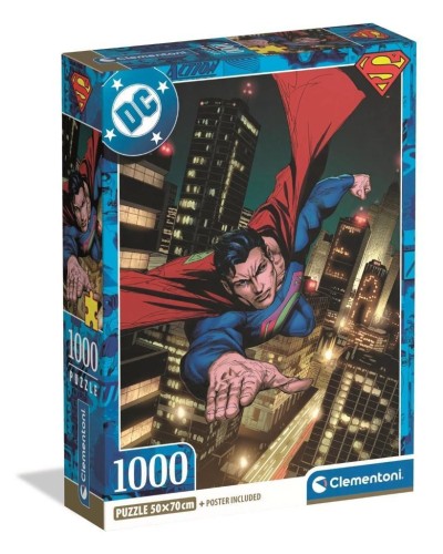 Puzzle 1000 Compact DC Superman, Clementoni
