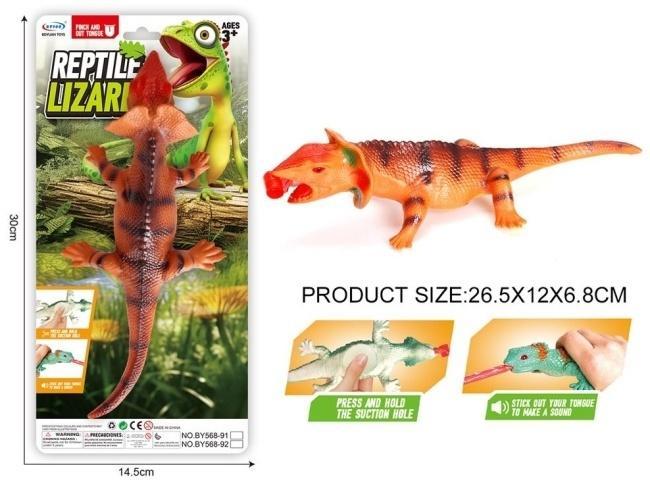 Jaszczurka z wyciąganym językiem 26cm, Merkpol