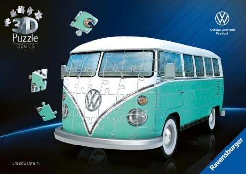 Puzzle 3D Iconics Volkswagen T1, Ravensburger