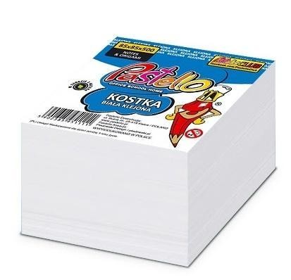 Kostka klejona ECO 85x85x50mm biała, Alfa Pastello