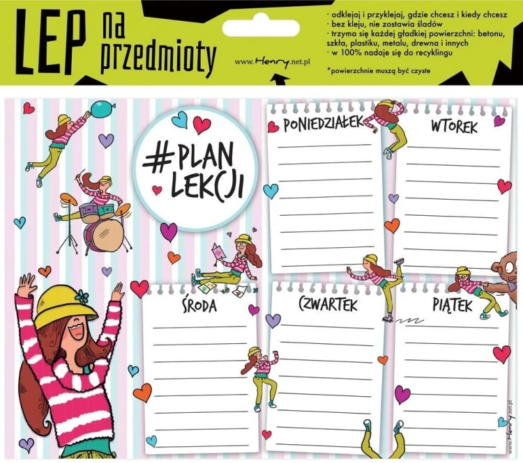 Elektrostatyczny plan lekcji A5 Dziewczyna, Henry