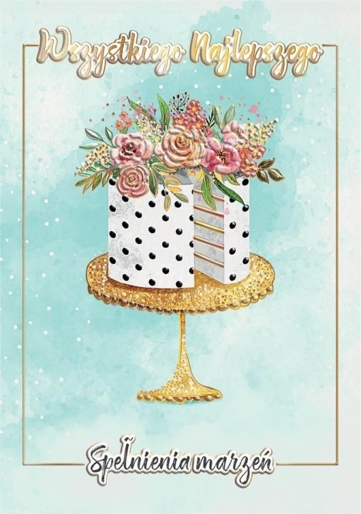 Karnet A5 Tort glamour