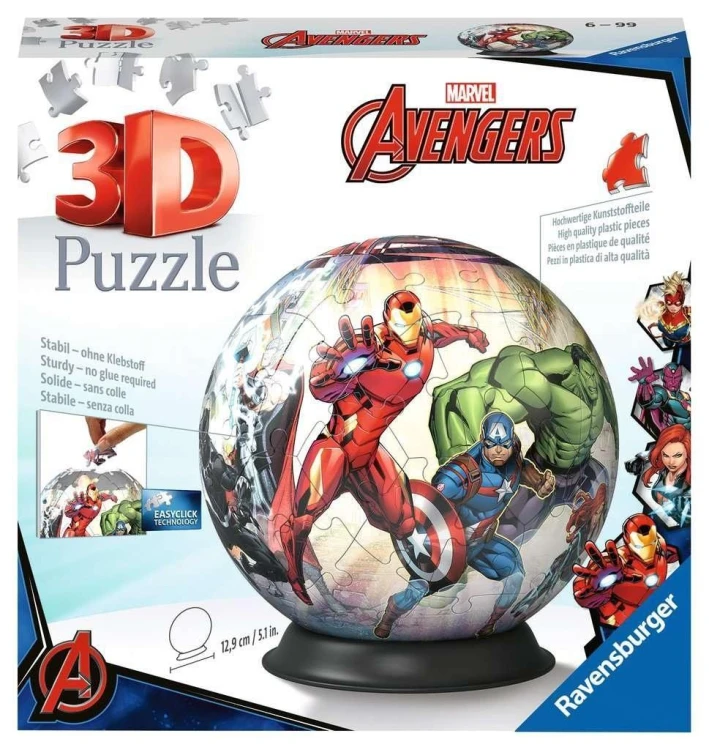 Puzzle 3D 72 Marvel Avengers, Ravensburger