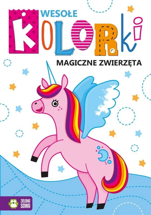 Wesołe kolorki. Magiczne zwierzęta, praca zbiorowa