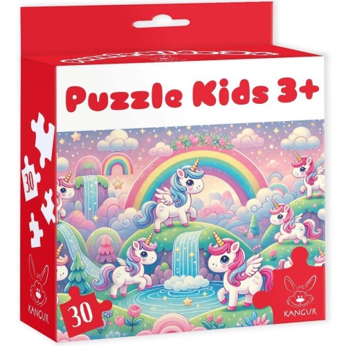 Puzzle 30 Kids Jednorożce 3+, Kangur