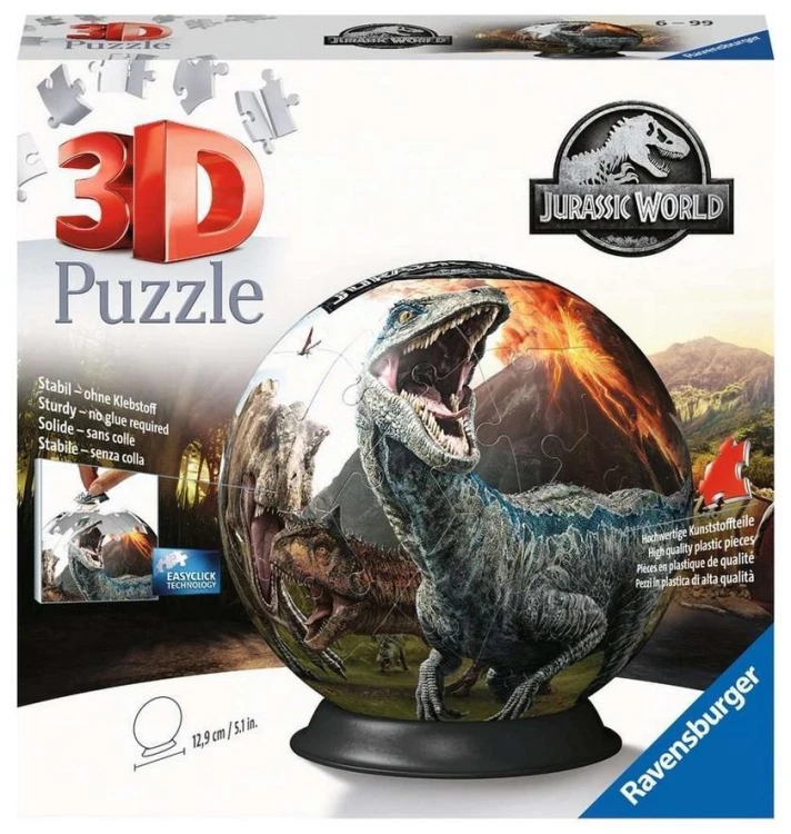 Puzzle 3D 72 Kula Jurassic World, Ravensburger