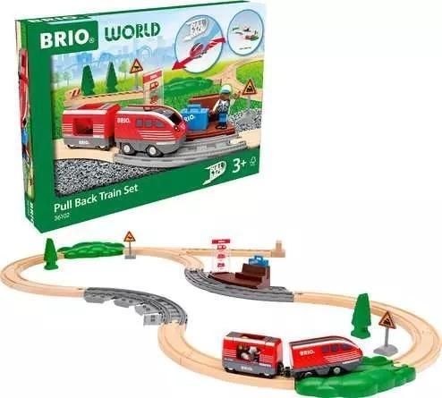 Brio Zestaw Pull Back Train, Ravensburger