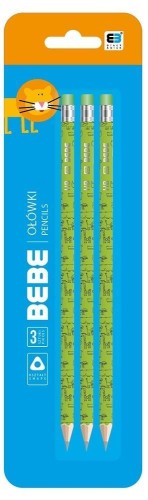 Ołówek 3szt Bebe Kids, INTERDRUK