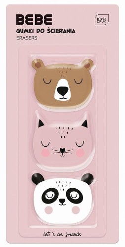 Gumka do mazania BB Friends Girls 3szt, INTERDRUK