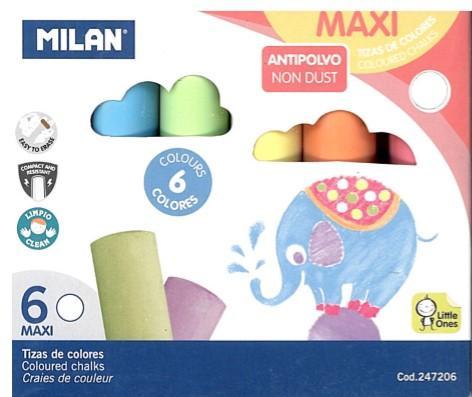 Kreda maxi okrągła 6 kolorów MILAN, MILAN