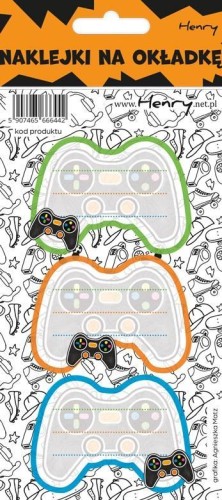 Naklejki na zeszyty - Pad (12szt), Henry