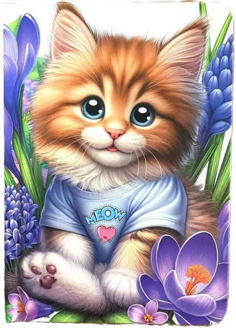 Notatnik ozdobny A6/64K gładki TW Kotek, Fresh