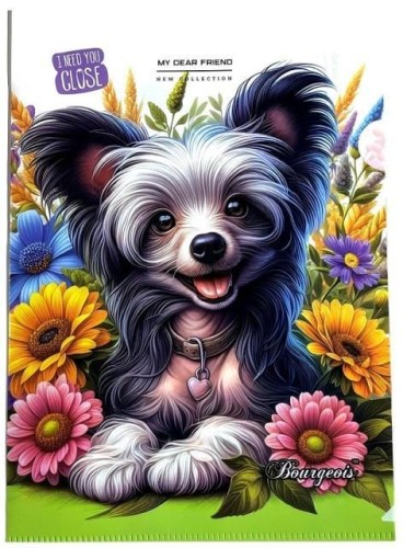 Teczka A4+ plastikowa koszulka L Piesek, Fresh