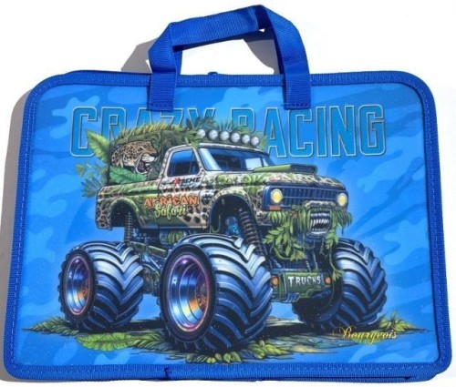 Teczka-torba A4+zapinana na zamek z rączką Monster