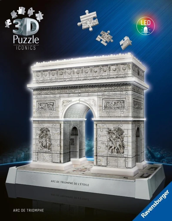 Puzzle 3D Iconics Łuk Triumfalny, Ravensburger