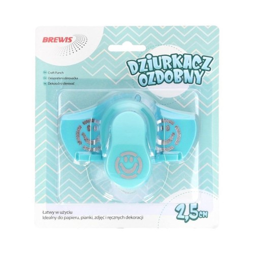 Dziurkacz ozdobny brzegowy - Buźka 2,5cm, Brewis