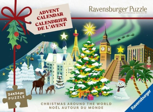 Kalendarz adwentowy puzzlowy 24x54el, Ravensburger