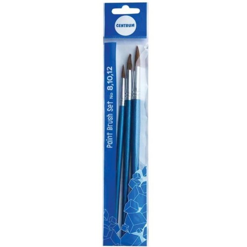 Zestaw pędzli okrągłych 3szt., Centrum