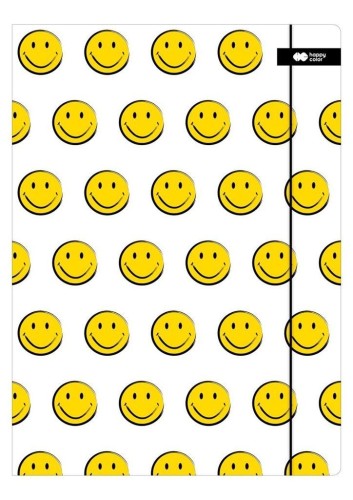 Teczka z gumką A+ Fun biała HAPPY COLOR, GDD