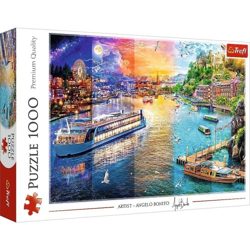 Puzzle 1000 Rejs po rzece TREFL, Trefl