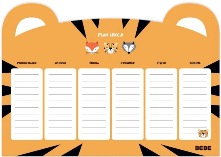 Plan lekcji A4 Friends Boys (10szt), INTERDRUK