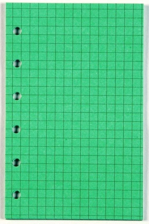 Wkład do organizera A5/kratka zielona ANTRA, Antra