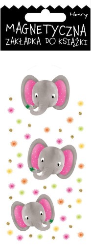 Zakładka magnetyczna - Słonie, Henry