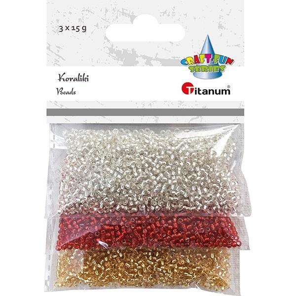 Koraliki plastikowe 15g, Titanum