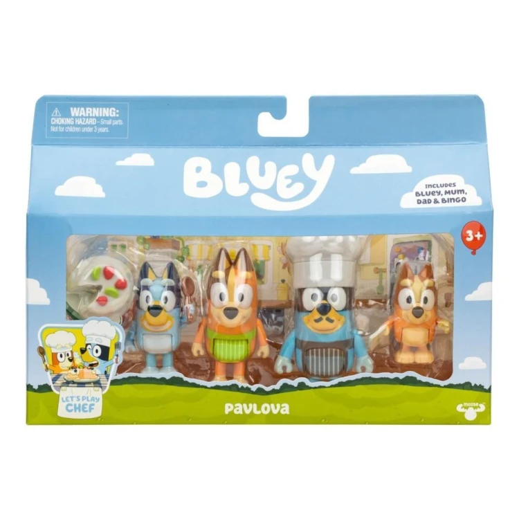 Bluey Figurka Czas na deser 4-pak, TM Toys