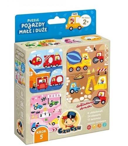 CzuCzu Puzzle Pojazdy małe i duże