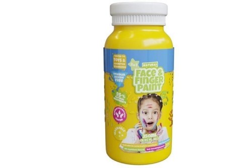 Farba dla malowania palcami żółta 250ml, Boti