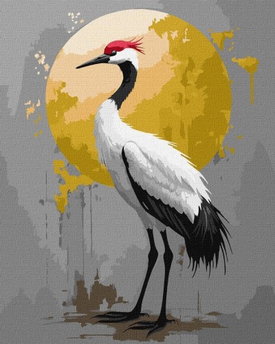 Malowanie po numerach - Złota egzotyka 40x50cm