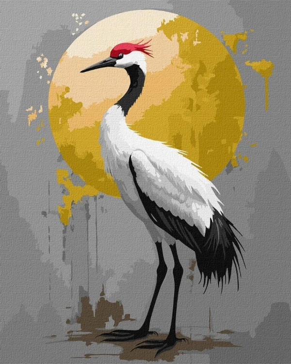 Malowanie po numerach - Złota egzotyka 40x50cm