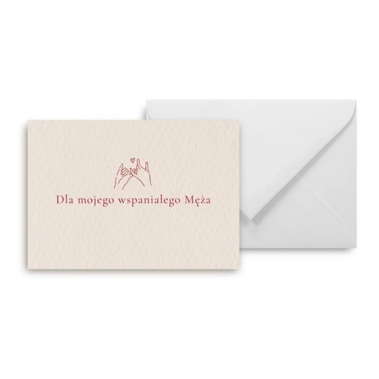 Mini kartka dla mojego wspaniałego Męża