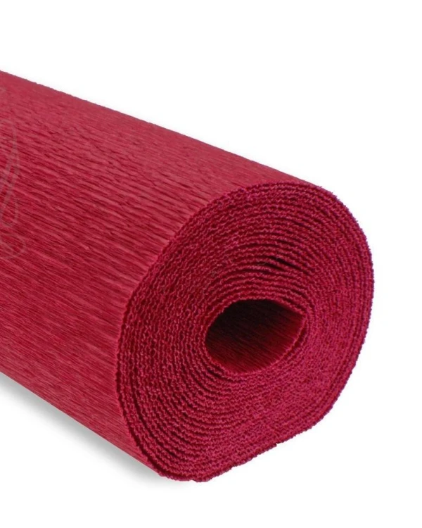 Krepina 50x250cm 180g czerwona ciemna