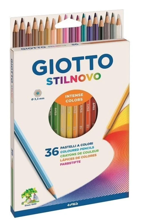Kredki Stilnovo Intense 36 kolorów GIOTTO, Giotto
