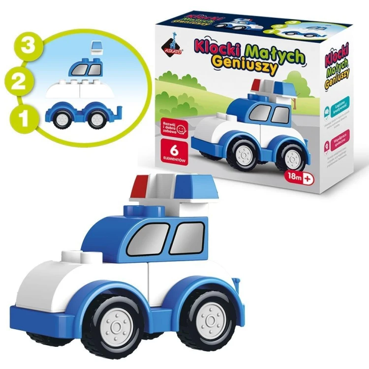 Klocki małych geniuszy Autko 6el, Askato