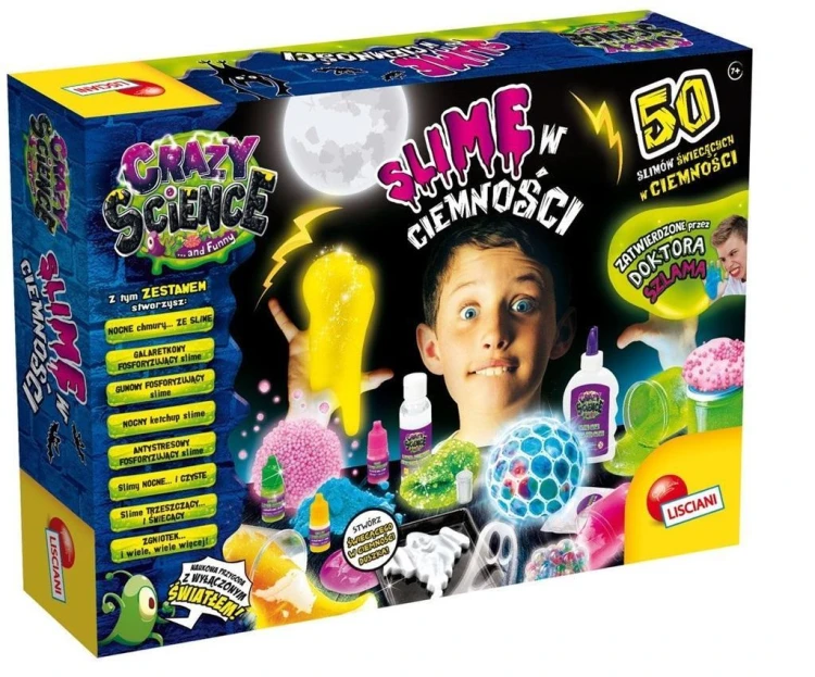 Crazy Science - Slime w ciemności, Lisciani