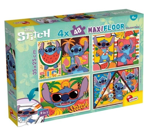Puzzle Maxifloor 4x48 Stitch, Lisciani