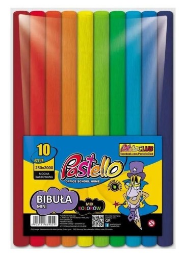 Bibuła marszczona mini 25x200cm 10 kolorów