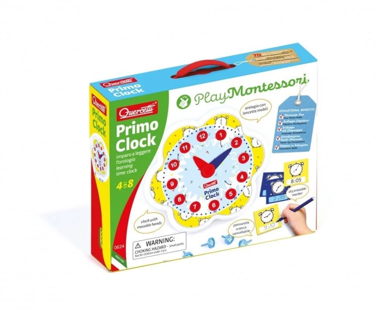 Play Montessori - Pierwszy zegar, Quercetti