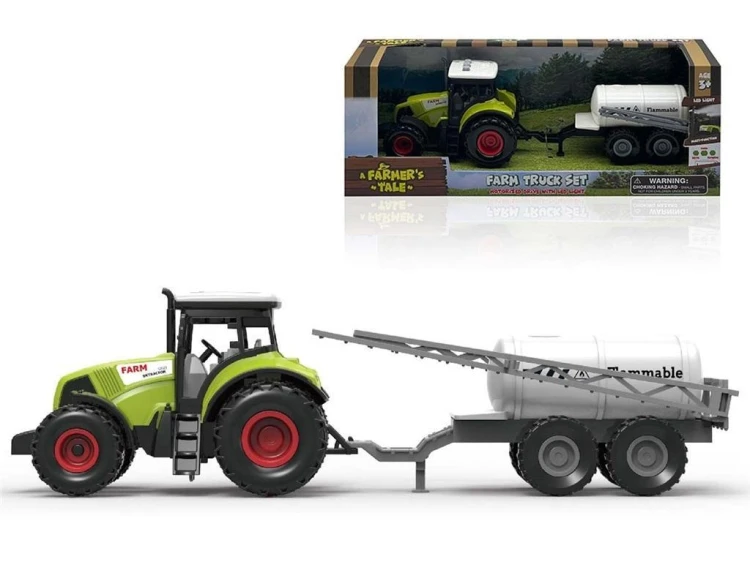 Traktor z przyczepą ze światłem i dźwiękiem, Madej