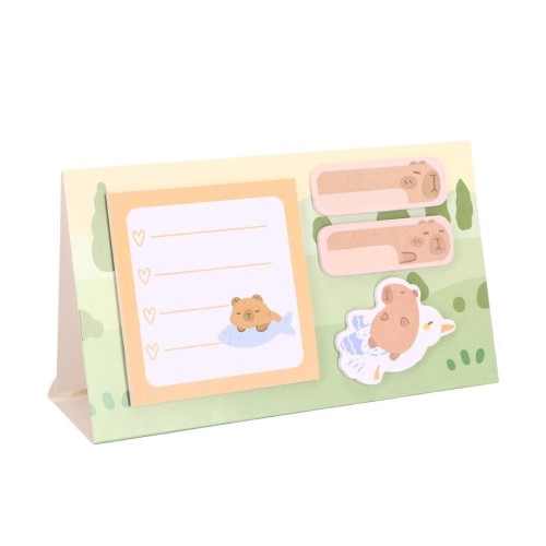 Karteczki samoprzylepne Kapibara z rybką, Strigo