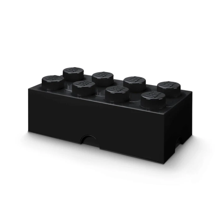 Lego pojemnik klocek ósemka czarny, NHG