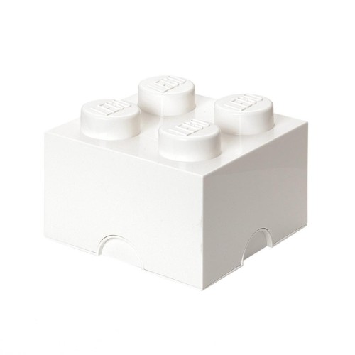 Lego pojemnik klocek czwórka biały, NHG