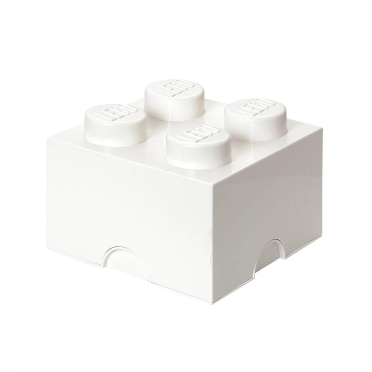 Lego pojemnik klocek czwórka biały, NHG