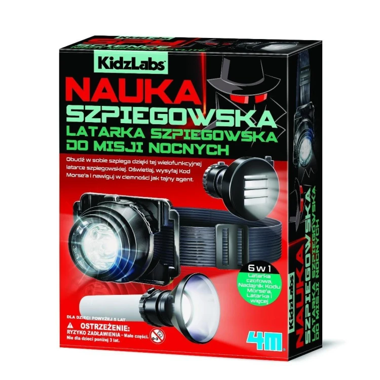 Kidzlabs Latarka szpiegowska do misji nocnych