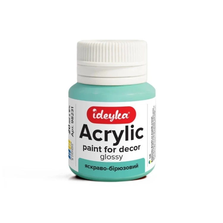 Farba akrylowa jasny turkus 20ml, Ideyka